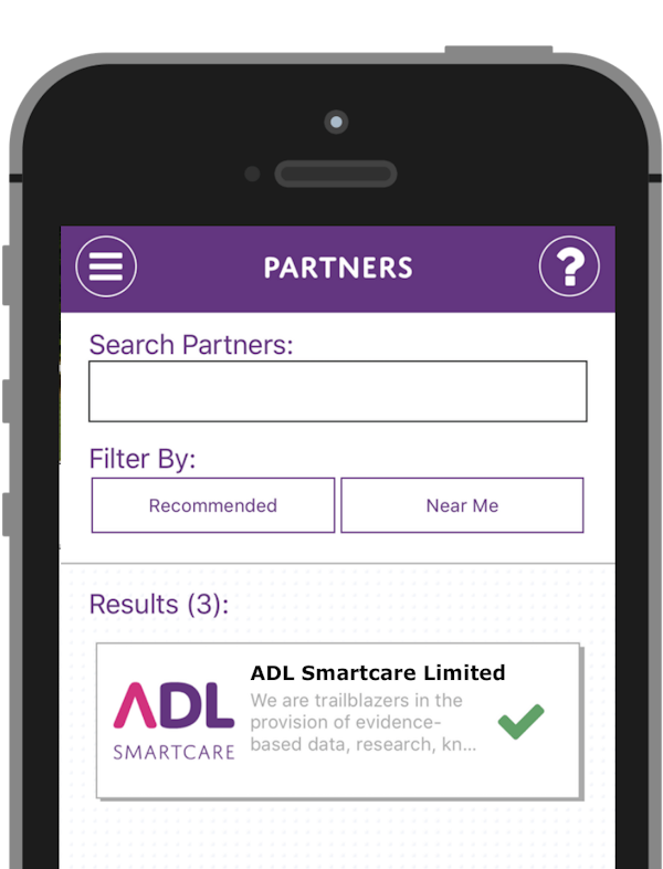 An illustration of a mobile phone with LifeCurve Partners on its screen